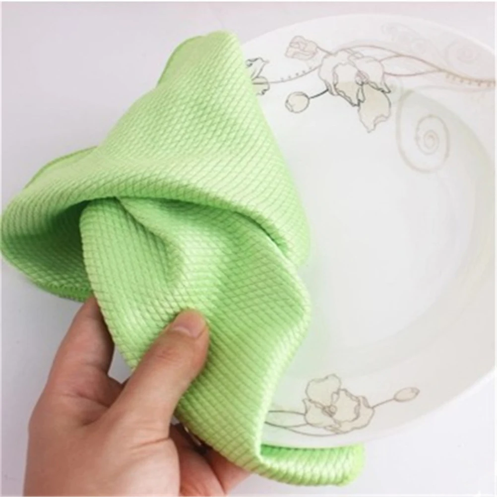 

5 Pcs Cleaning Cloth Kitchen High Absorption Fiber Towel Rag Wet Wipes Home Daily Necessities