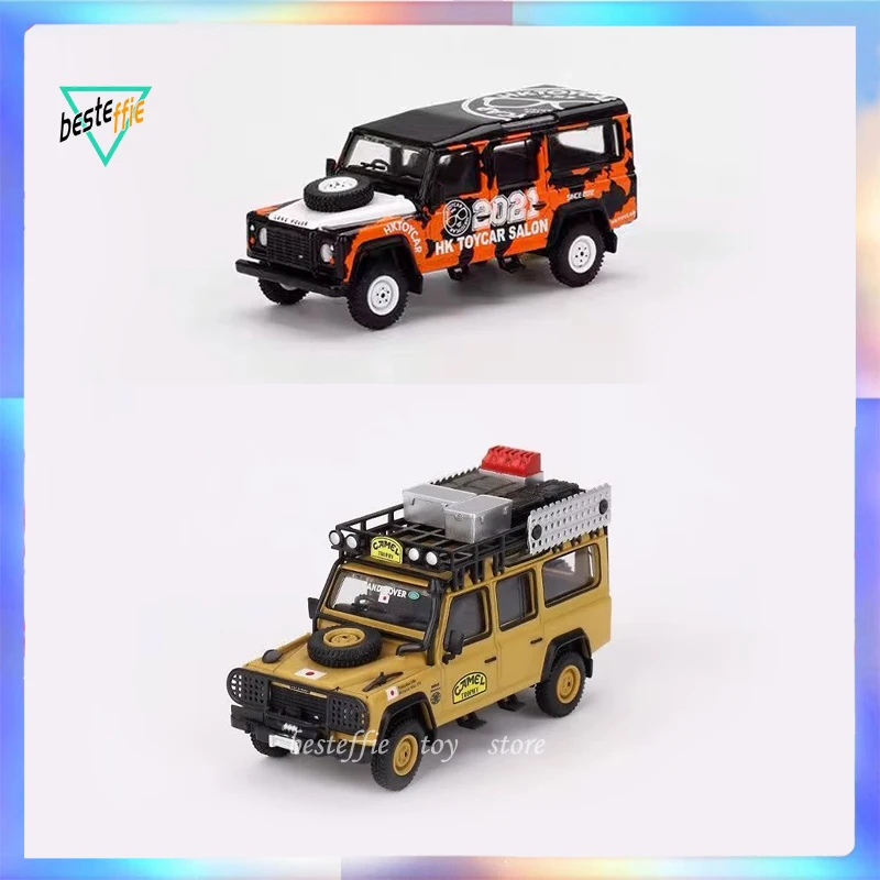 Mini Gt Car Model Simulation Alloy 1/64 RHD VERSION SHOWN Land Rover Defender 110 cars model boy collection halloween  toy gift