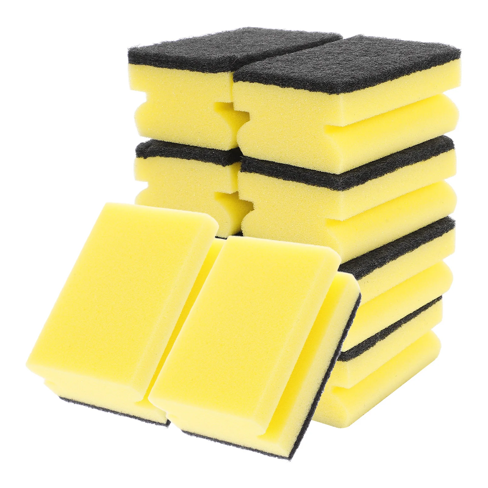 

10Pcs H-Shape Dishwashing Sponge Heavy Duty Degreasing Scrubber Sponges for Kitchen Sink Car Washing Household Cleaning Supplies