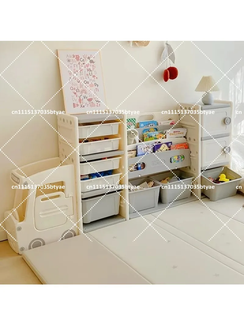 Children's Furniture Sets Toys Teenagers Storage Plastic Clothes Boxes Baby Bedrooms Kindergarten Organizations Bookshelves