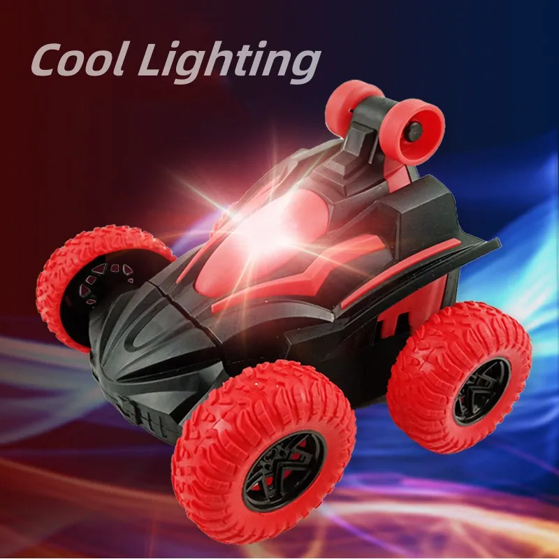 Kids Remote Control Electric Stunt Car 360 Degree Lighting Music Stunt Rotating Car Toys for Boys Girls Birthday Christmas Gift