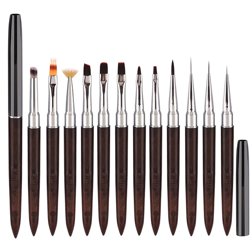 1 قطعة مسمار الفن فرش مجموعة مسمار اينر فرشاة مسمار اللوحة القلم الاكريليك الأشعة فوق البنفسجية هلام فرش كريستال مانيكير أداة فرشاة الأظافر