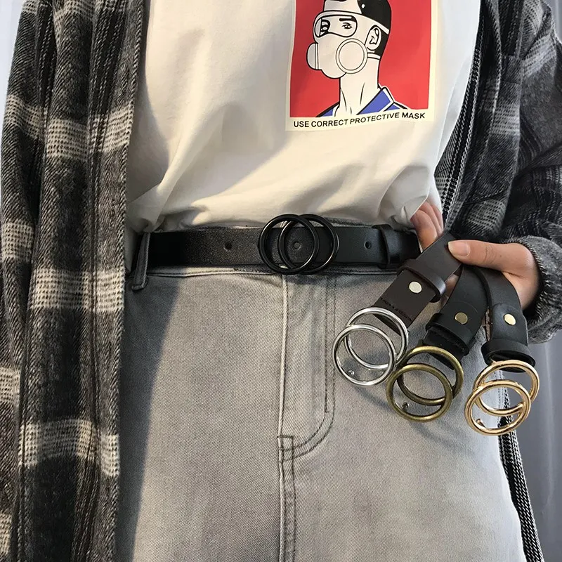 2022 Nieuwe Vrouwen Casual Riem Luxe Verstelbare Nieuwe Ronde Gesp Riem Dames Jeans Met Mode Jurk Riem Designer Riemen Voor vrouwen