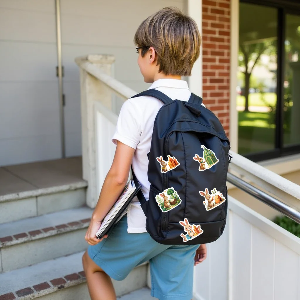 35pcs-100pcs Decals  small size Animal Stickers Decorative Stickers Rabbit Stickers for DIY crafts laptops notebooks