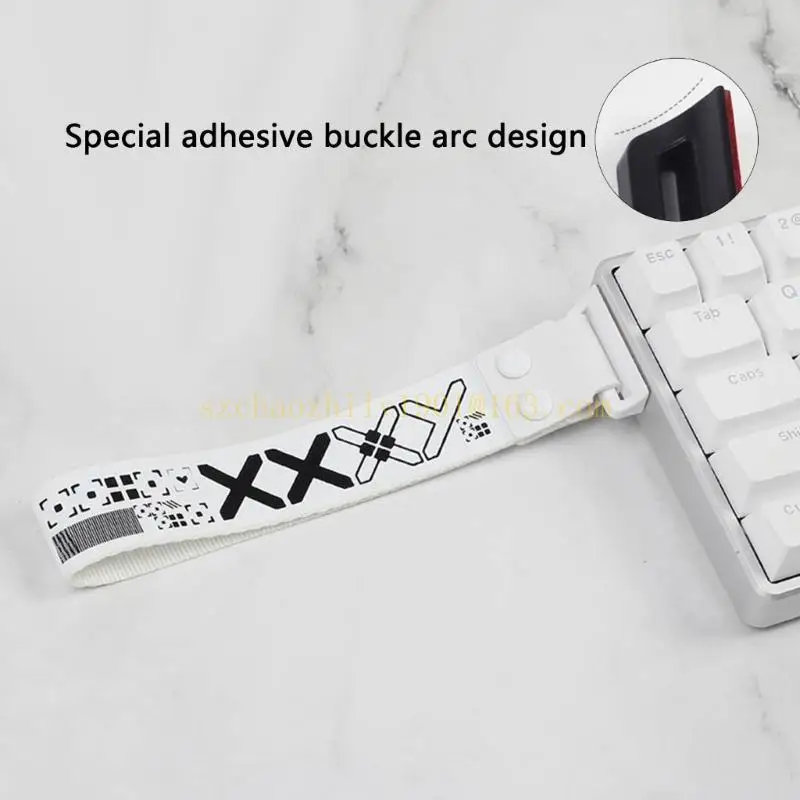 

62KA Adhesive Keyboard Straps Rope Offering Easy Attachment And Detachment For Mechanical Keyboards Reduces Burden Straps