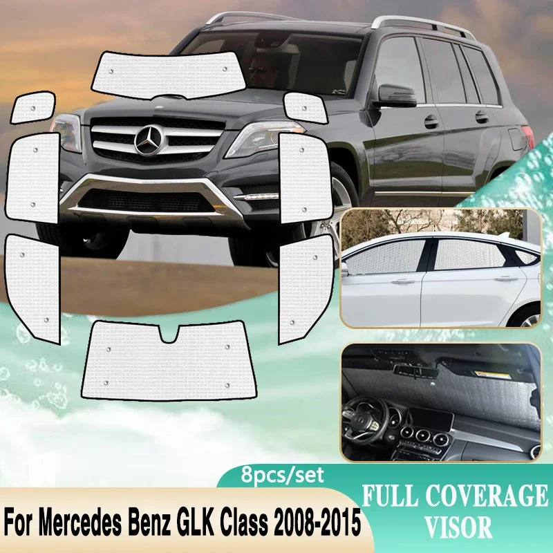 Car Full Coverage Sunshades For Mercedes Benz GLK Accessories X204 2008~2015 GLK220 GLK250 GLK280 GLK300 GLK350 Windshield Visor