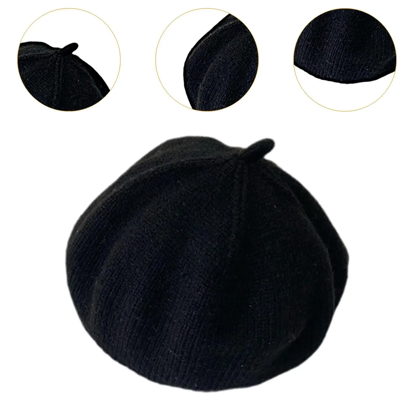 Baby Beret Hat Winter Warm Fashion Stretch Cold Weather Soft Knit Beanie Cap for Girls Boys Toddlers Party Traveling Festival 5