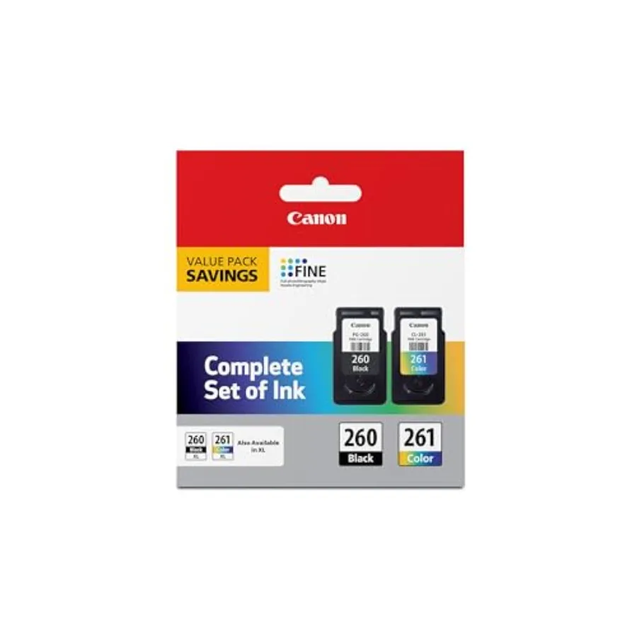 

PG-260/ CLI-261 Genuine Ink Value Pack 2 Cartridges Compatible with TS5320 TR7020