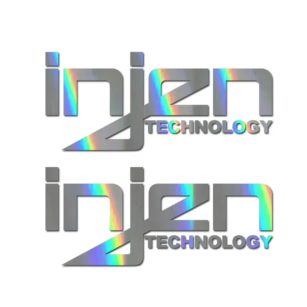 2pcs For INJEN Technology sticker vinyl decal, car window, doors, size 8