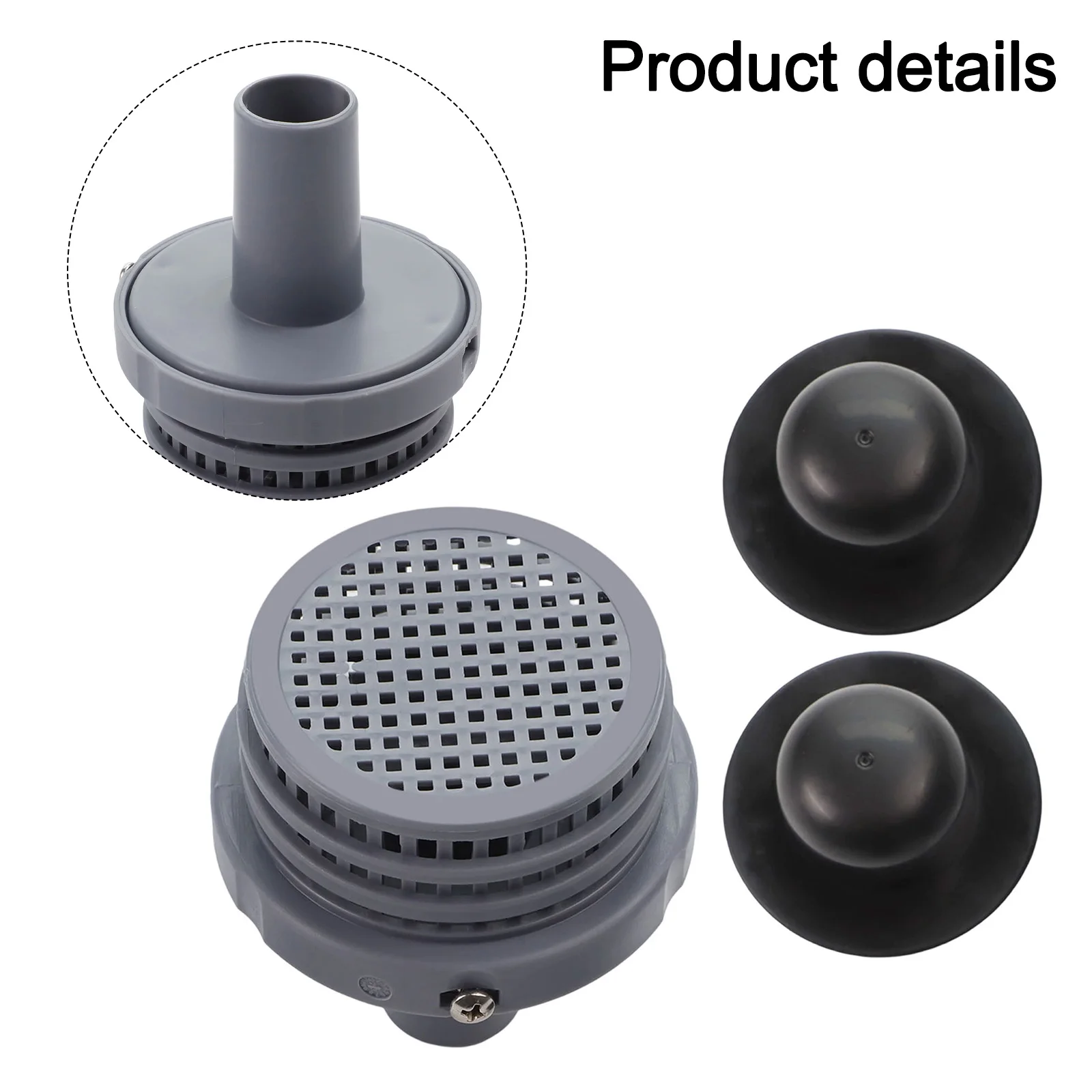 12*10*9cm Sieve Connection Easy Installation In Ground Pools Plastic Material 3 Pieces Included Compact Packing Size
