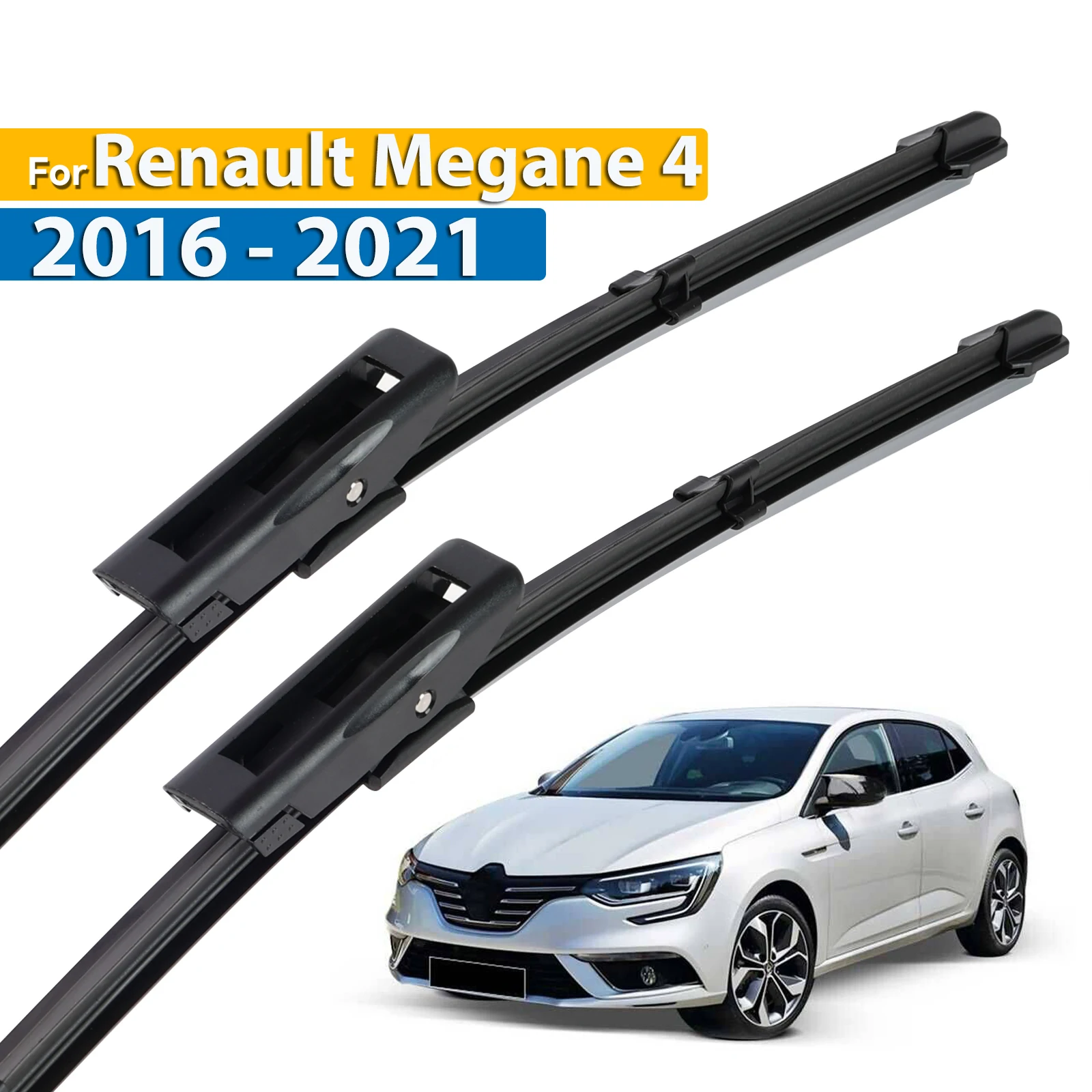 

Erick's Wiper LHD Front Wiper Blades For Renault Megane 4 MK4 2016 - 2021 Windshield Windscreen Window Car Rain Brushes 24"+18"