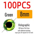 100 Piezas Verde 8mm