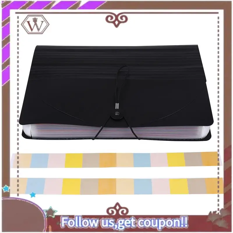 منظم ملفات ABBG-Accorddian، مجلد ملفات قابل للتوسيع، حجم حرف مجلد الأكورديون المحمول، للمستندات الورقية بحجم حرف A4