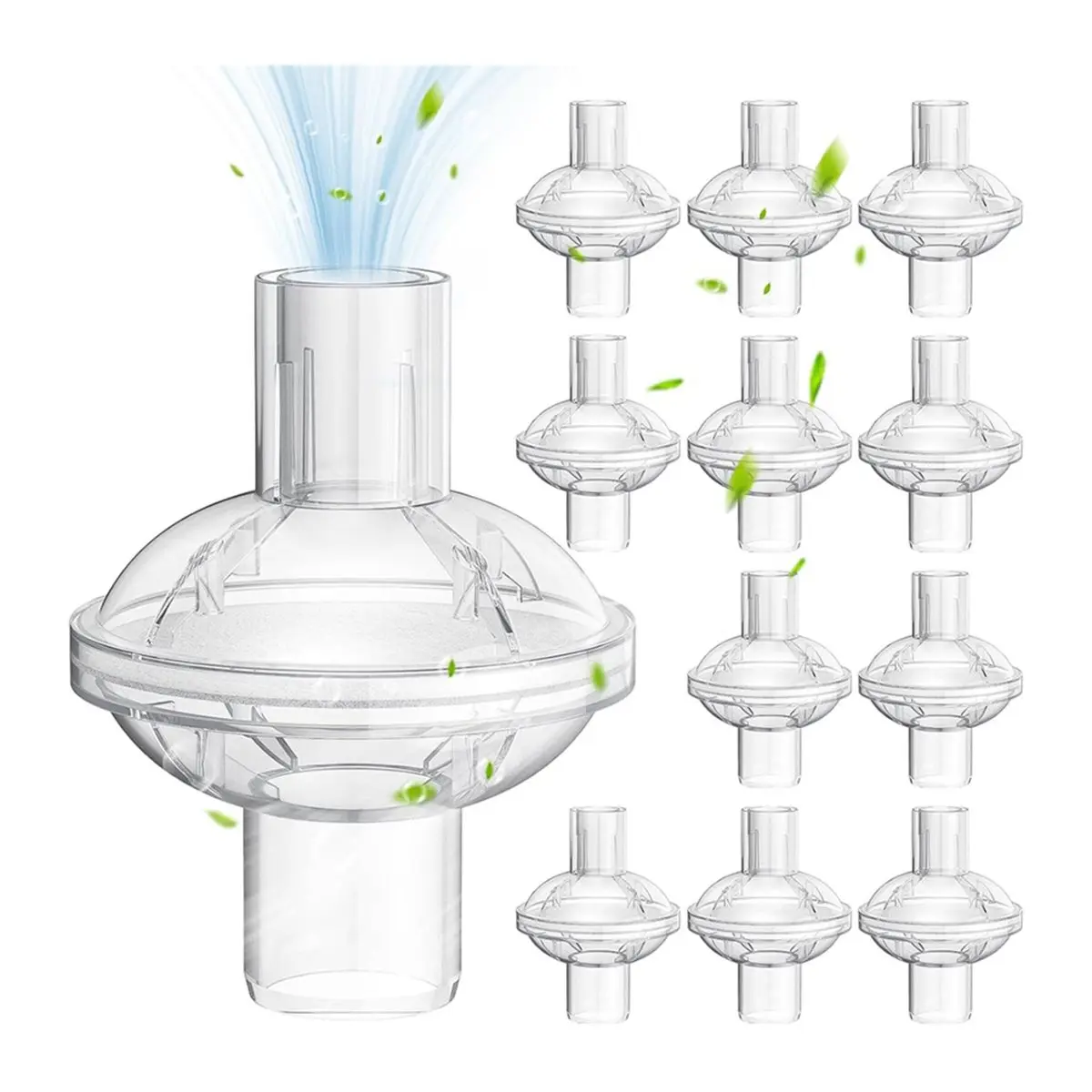 [NEW] 12 Pcs Inline Filters, Universal Inline Filter for BiPAP Machines , Standard