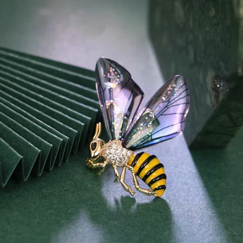 بروش Elf Bee، تصميم راقي، مكانة، مزاج رائع، إكسسوارات البدلة