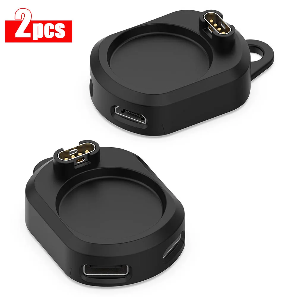 

1-2 шт. адаптер для зарядки типа C/Micro USB для Garmin Fenix 8 7 7X 6 6S 5 5X Venu 2S Vivoactive 5 3 4 док-станция для зарядного устройства для часов