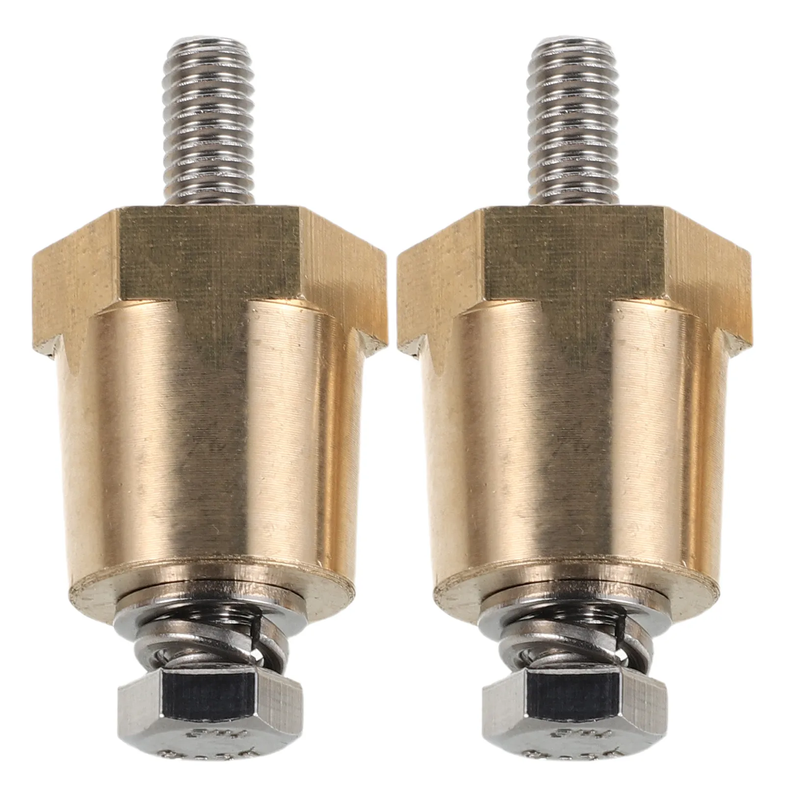 

1Pair Car Terminal Connector Brass Charging Posts M6 Threaded Positive Negative Post Adapter Automotive Truck
