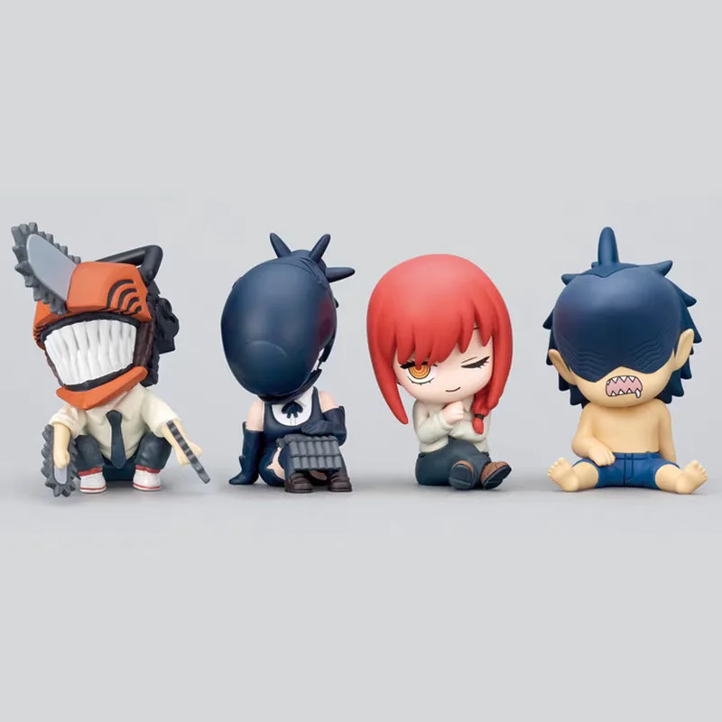 

Original capsule toys cute kawaii shoulder zun. fig Chainsaw Man: The Movie-Reze Makima Beam Denji Devil-human figures