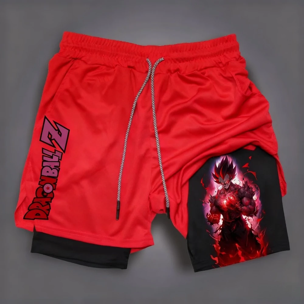 

Fashion Dragon Ball Z Athletic Shorts Quick Dry Breathable Compression Liner Shorts Anime Streetwear Workout Shorts for Men 2026
