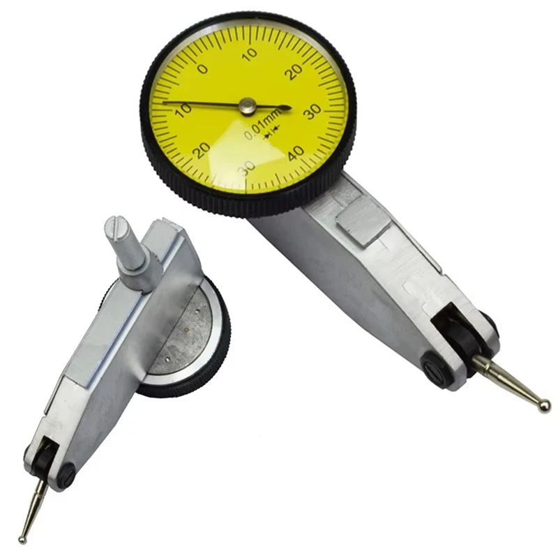 ABAE-0-0.8Mm เครื่องวัดระดับ Scale Precision Dial Test INDICATOR หน้าปัดดิจิตอล Universal ขาตั้งฐานแม่เหล็กแบบยืดหยุ่น