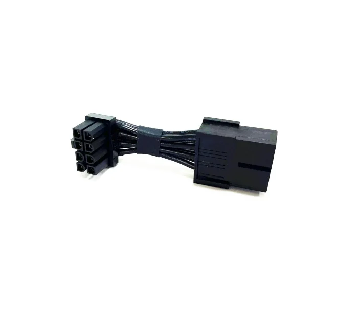 High Quality 3cm 90degree elbow 8pin Male to 8 pin female PCIE GPU Video Card power extension cable