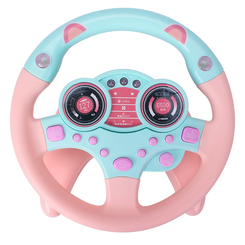 Simulation Steering Wheel Toddler Toys Safe ABS Material Kid Driving Plaything Educational Fun Gift Toy Musical