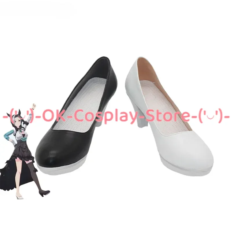 Mejiro Ramonu Cosplay Shoes Game Pretty Derby PU Shoes Halloween Carnival Boots Cosplay Props Custom Made