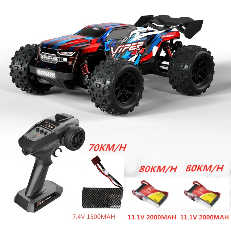 80KM/H Brushless RC Racing Car 1/16 Brushless 4WD RC Short Course Drift Car Vehical 80KM/H 4WD RC Car With LED Remote Control Ca