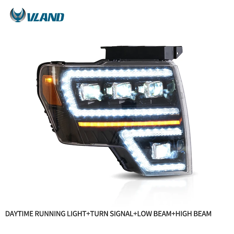 Vland Factory Wholesale Automotive Head Light Front Lamp Full Led Headlights For Ford F150 2009-2014