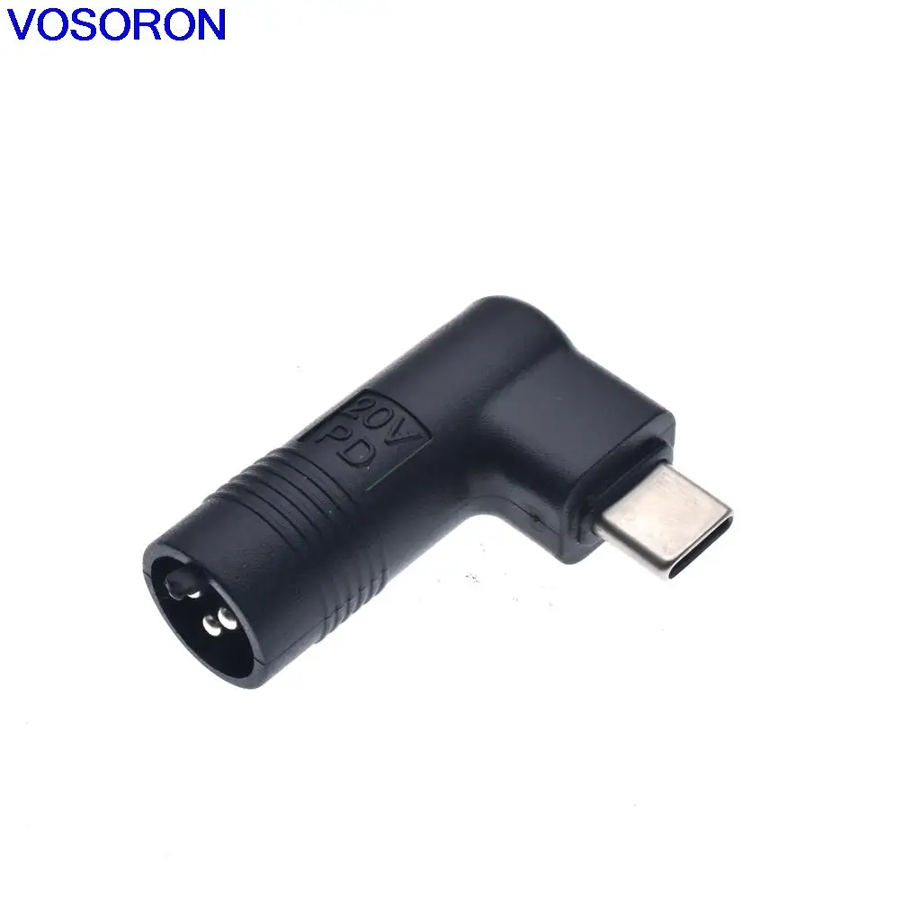 ​USB Type C to 3 Pin Adapter Converter 65W Universal Laptop Charger Jack Plug with PD Decoy Chip USB-C Male to 3-PIN Female