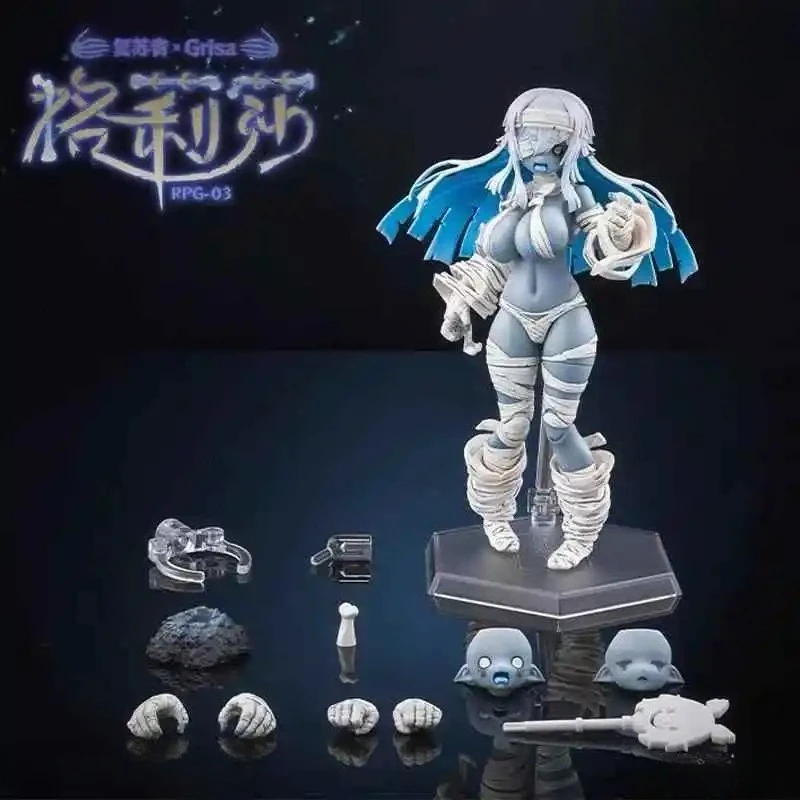 재고 있음 포장된 오리지널 달팽이 껍질 1/12 RPG-03 RPG03 그리사 모바일 슈트 걸 멋진 PVC 액션 캐릭터 액션 로봇