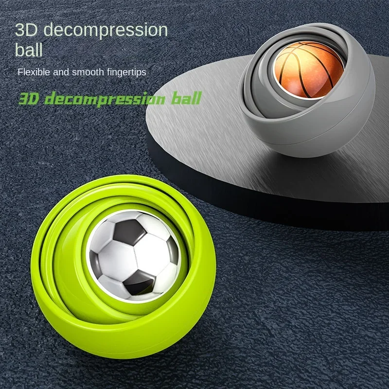 

Fidget Toys Pop Product 3D Infinite Flipping Decompression Ball New Play Method Kids Toy Puzzle Anti Stress Fidget Spinner