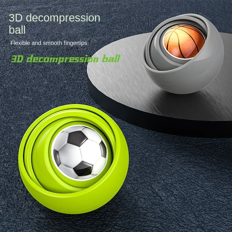 Fidget Toys Pop Product 3D Infinite Flipping Decompression Ball New Play Method Kids Toy Puzzle Anti Stress Fidget Spinner