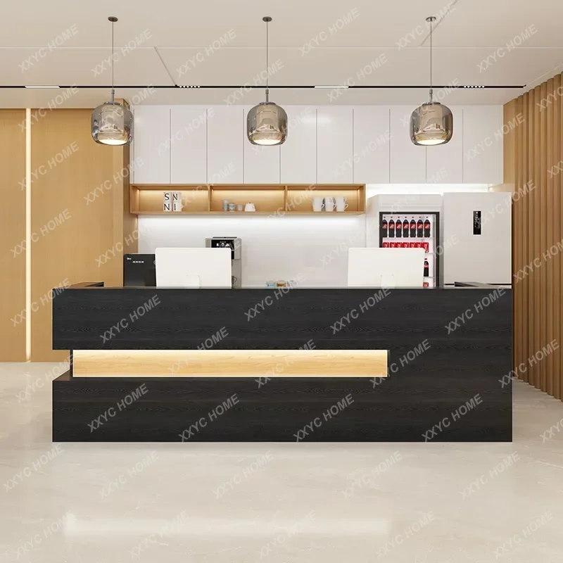 XX Hot sales Solid wood checkout page Display cabinet Integrated clothing store Front desk store Small bar