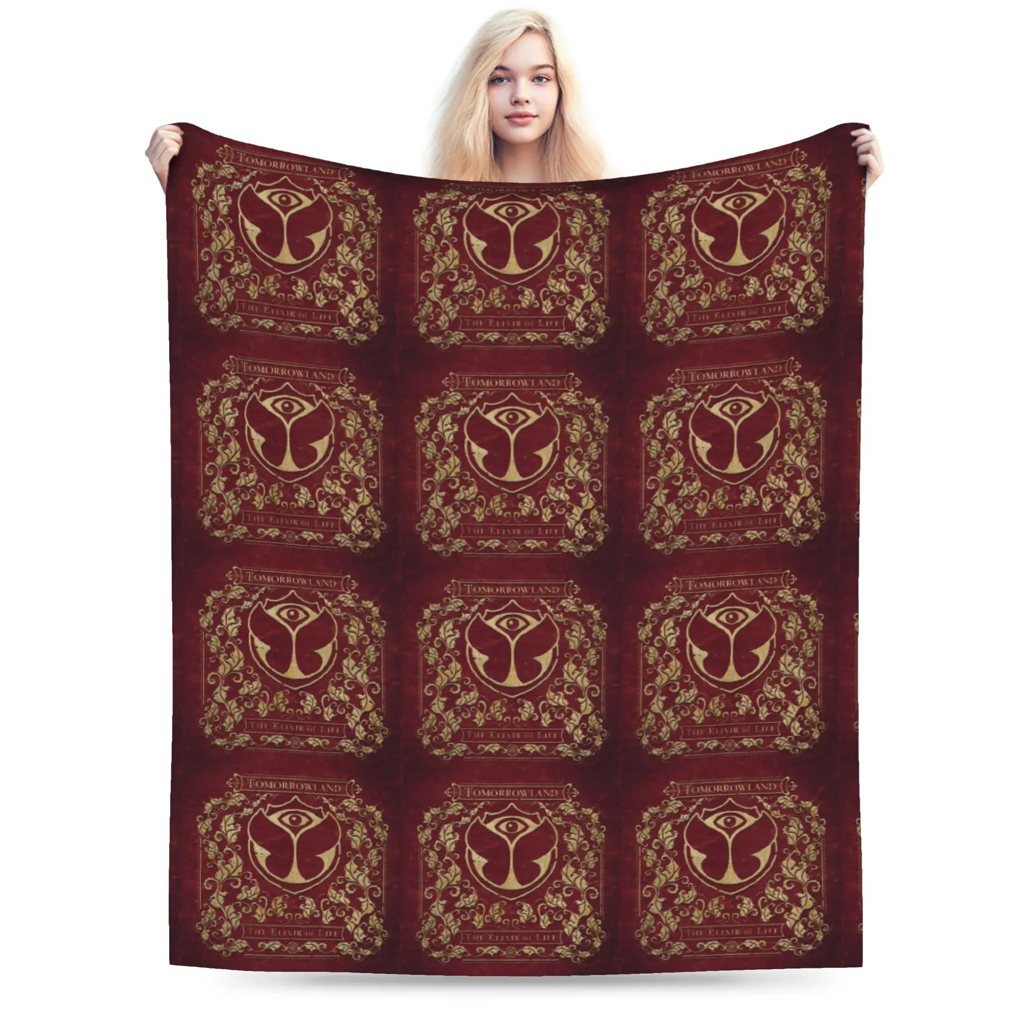 Custom Tomorrowland Electronic Dance Festival Blanket 3D Print Soft Flannel Fleece Warm  Throw Blankets for Car Bed Sofa Quilt