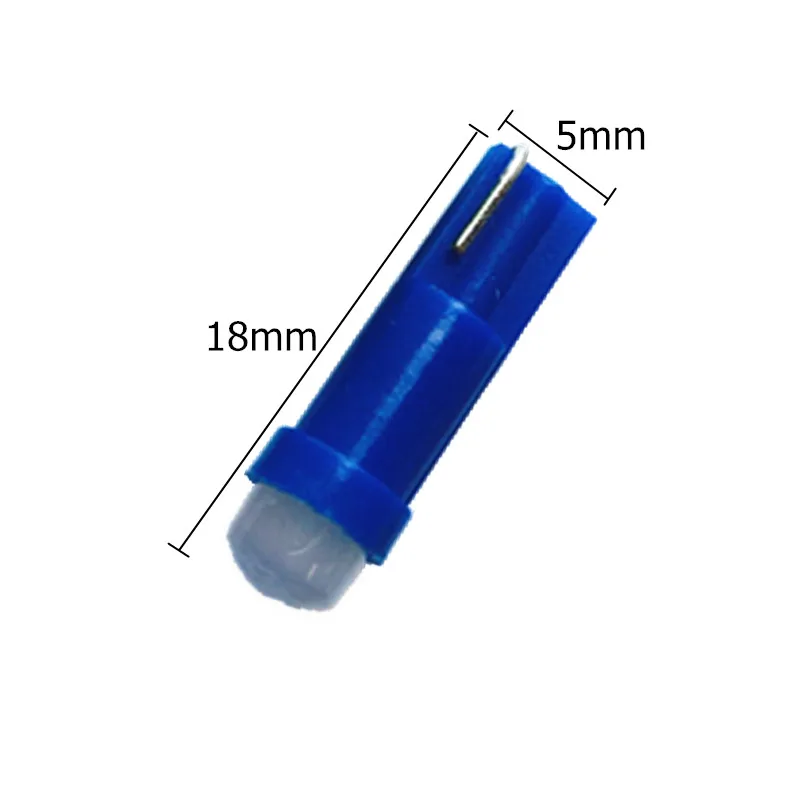 Luces LED para Interior de coche, bombilla de luz LED superbrillante de 24V, T5, W1.2W, W2W, 10 piezas