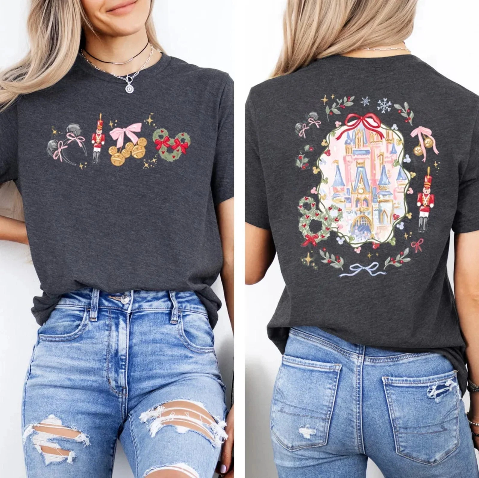 เสื้อยืดดิสนีย์มิกกี้เมาส์ผ้าฝ้ายผู้ชายผู้หญิงลำลองอินเทรนด์โอเวอร์ไซส์สตรีทแวร์หลวมแขนสั้นชุดยูนิเซ็กส์สำหรับงานอีเว้นท์