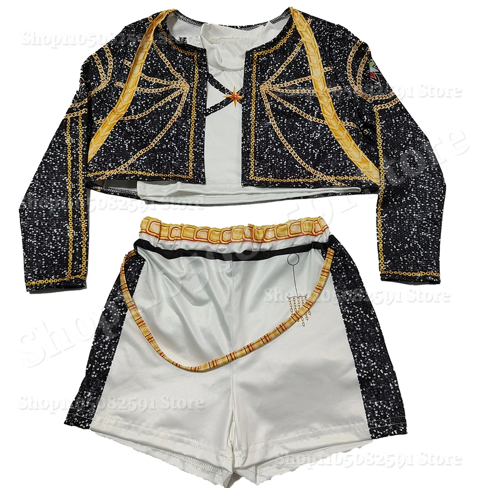 Kostum Cosplay Rumi Zoey Mira untuk Anak Perempuan, K-pop Demon Hunters, Halloween, Pesta Rumah, Idol, Film, Pakaian Fantasi, Set Cosplay