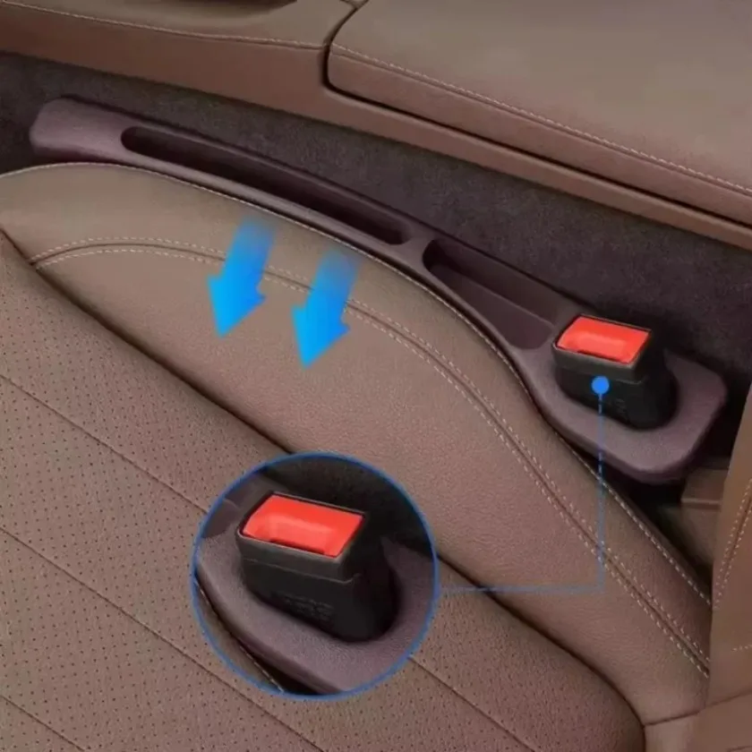 2 قطعة شرائط تخزين السيارة مقعد شق صندوق تخزين مقعد السيارة الفجوة قطاع مانعة للتسرب قطاع اكسسوارات التخزين الداخلية للسيارة #4