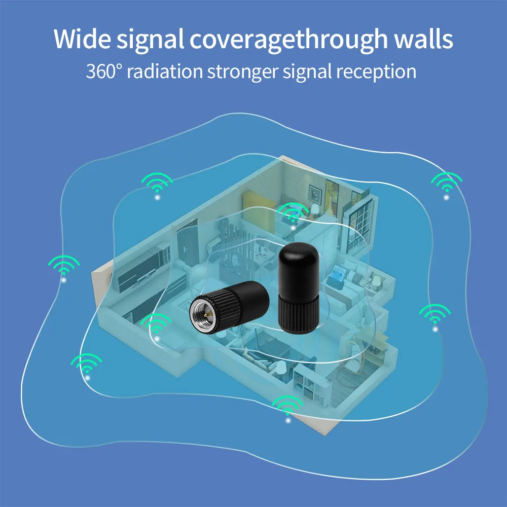 2pcs 2.4G WiFi Bluetooth Mini Glue Stick Antenna 3.5dBi SMA Male External Wireless Router Module Remote Control Signal Receiver