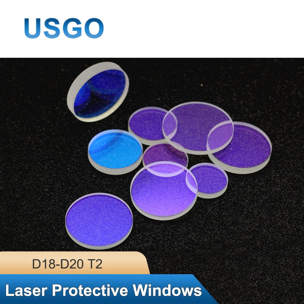 Industrial Laser Welder - عدسات حماية ليزر الكوارتز USGO D18