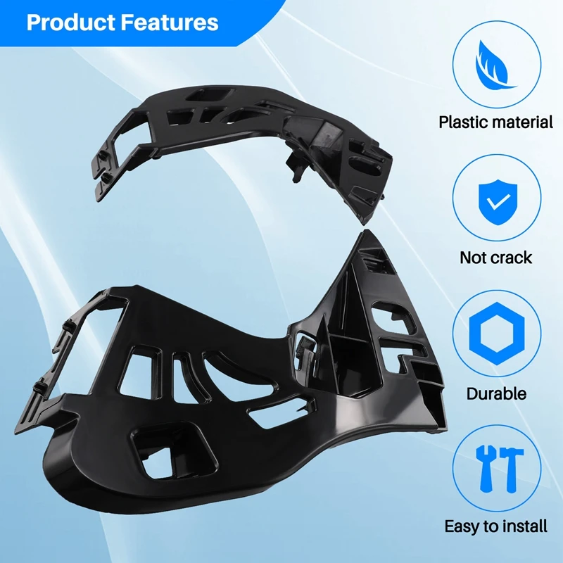 1Pair Front Bumper Bracket Clip Guide For BMW 5 Series 525Li 528Li 530Li 540Li 2017-2020 51118491489 51118491490