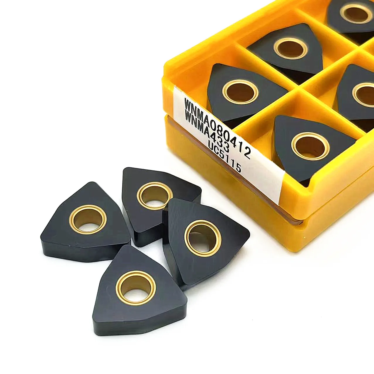 10 stücke wnmg080404 uc5115 original wnmg080408 uc5115 wnma080412 uc5115 externes Dreh werkzeug Hartmetalle insatz Drehmaschinen