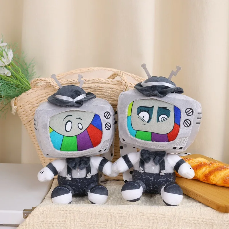 New TV host plush toy cute TV doll