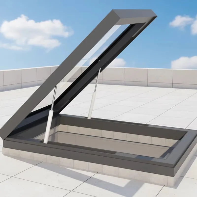 Casement Skylight Aluminum Profile Double Glazed Window For Houses Sash Kitchen Window Thermal Break Soundproof Waterproof