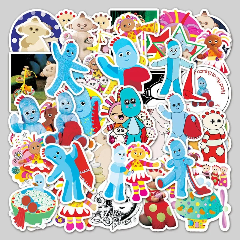 50 ชิ้นการ์ตูนบุคลิกภาพใน Night Garden Creative Graffiti สติกเกอร์ตกแต่ง