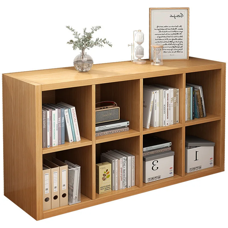 

Bookshelf shelves, floor-to-ceiling low cabinets, lattice cabinets, household multi-layer eight-lattice cabinets