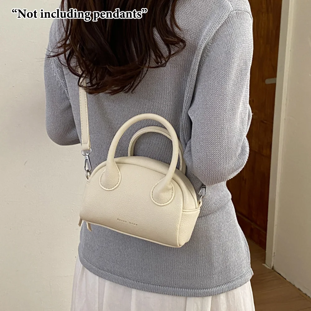 

Shell-shaped Mini Crossbody Handbag, Soft PU Leather, Lightweight Zippered Shoulder Bag for Daily Casual Use