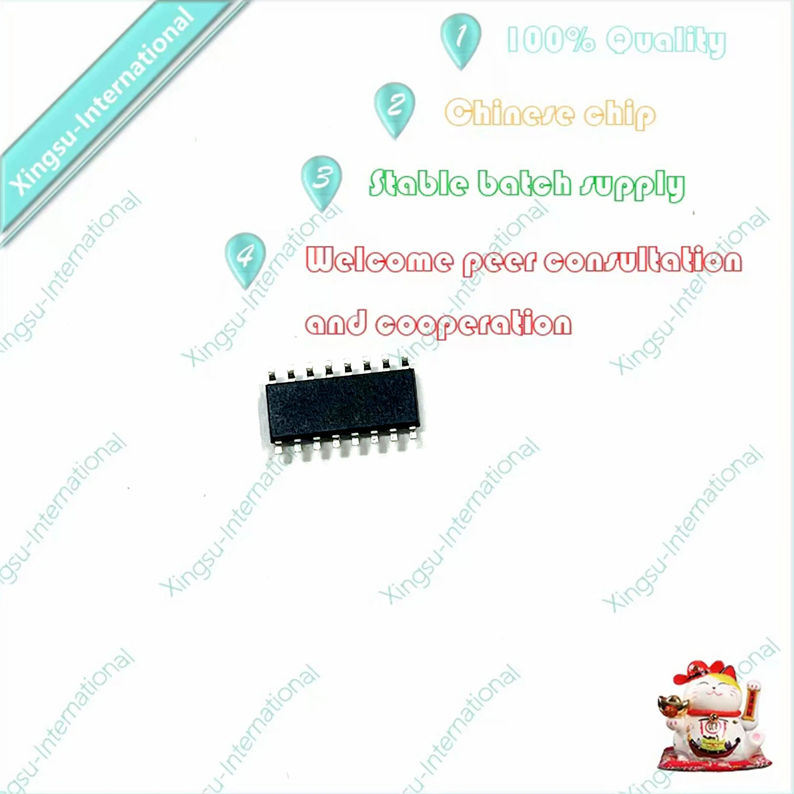 1 buah/potong asli autentik MAX3232ESE + T MAX3232 paket SOIC-16 RS232 IC Transceiver