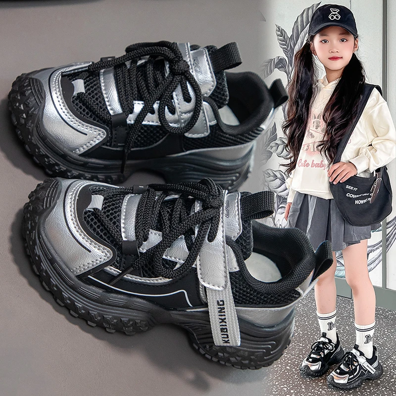 

Новинка 2023 года, легкие кроссовки для девочек босиком, балетки, серебристые, с широким носком, тренировочная обувь для девочек, прогулочные туфли на плоской подошве с нулевым падением